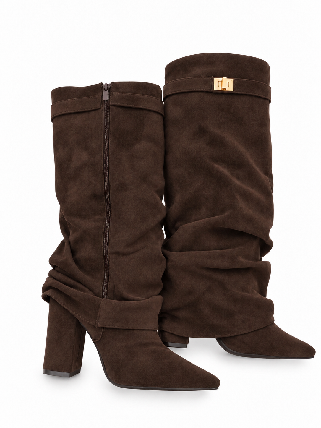 Espresso Luxe Boots - Brown