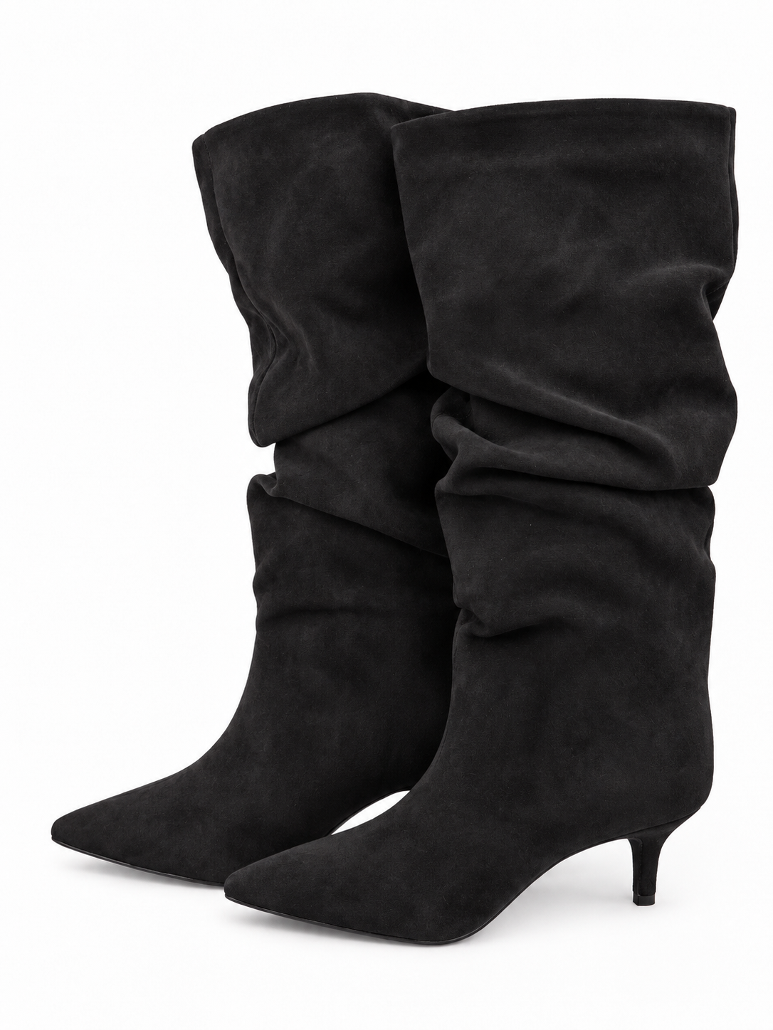 Midnight Grace Slouchy Boots - Black
