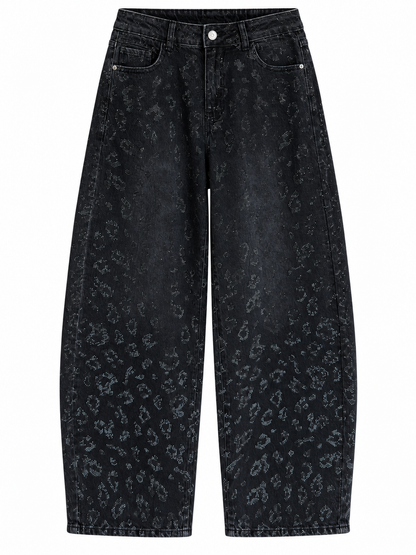 Noir Eclipse Leopard Jeans