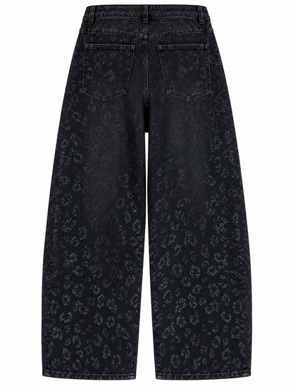Noir Eclipse Leopard Jeans