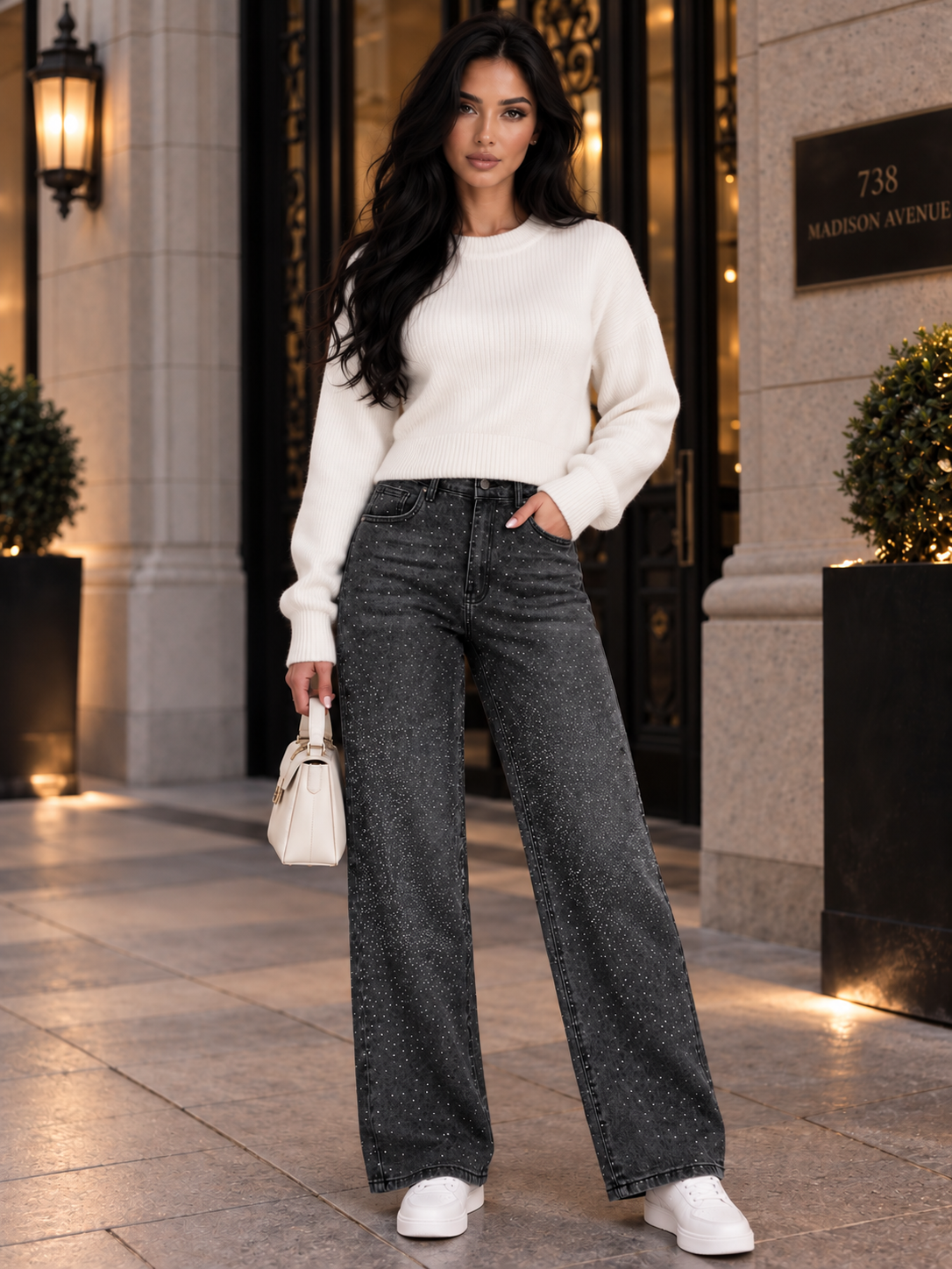 Midnight Glow Jeans - Grey