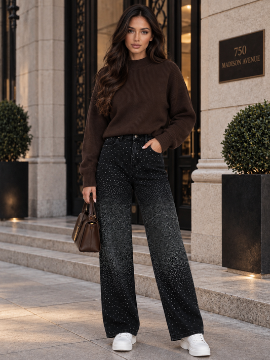 Midnight Glow Jeans - Black