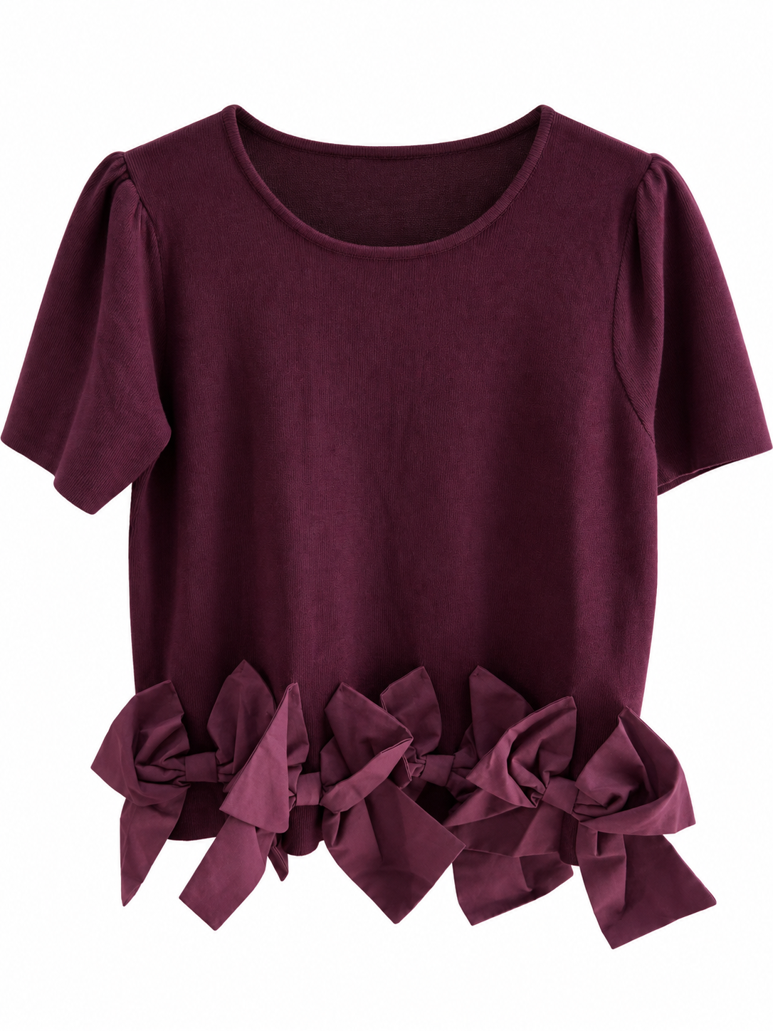 Bluse mit Schleifenrüschen - Brodo Red