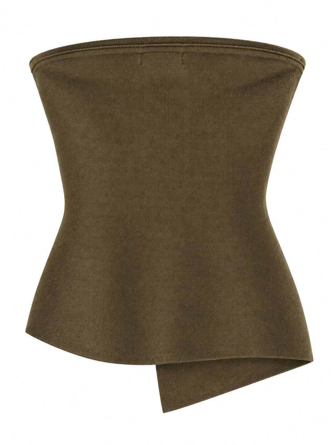 Asymmetrisches Bandeau Top - Green