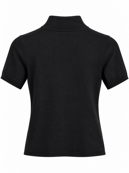 Stricktop mit Knebelverschlüssen - Black