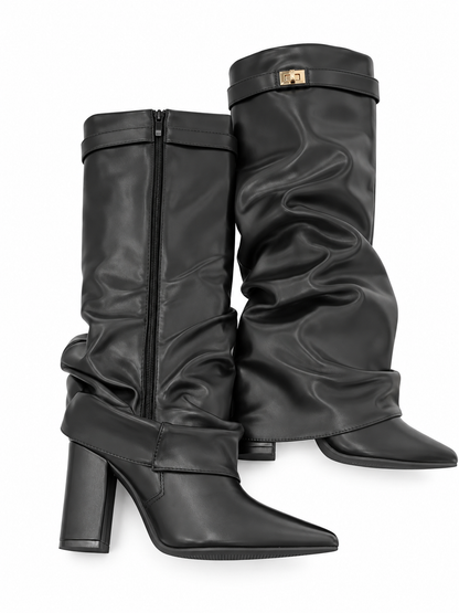 Noir Elegance Boots - Black