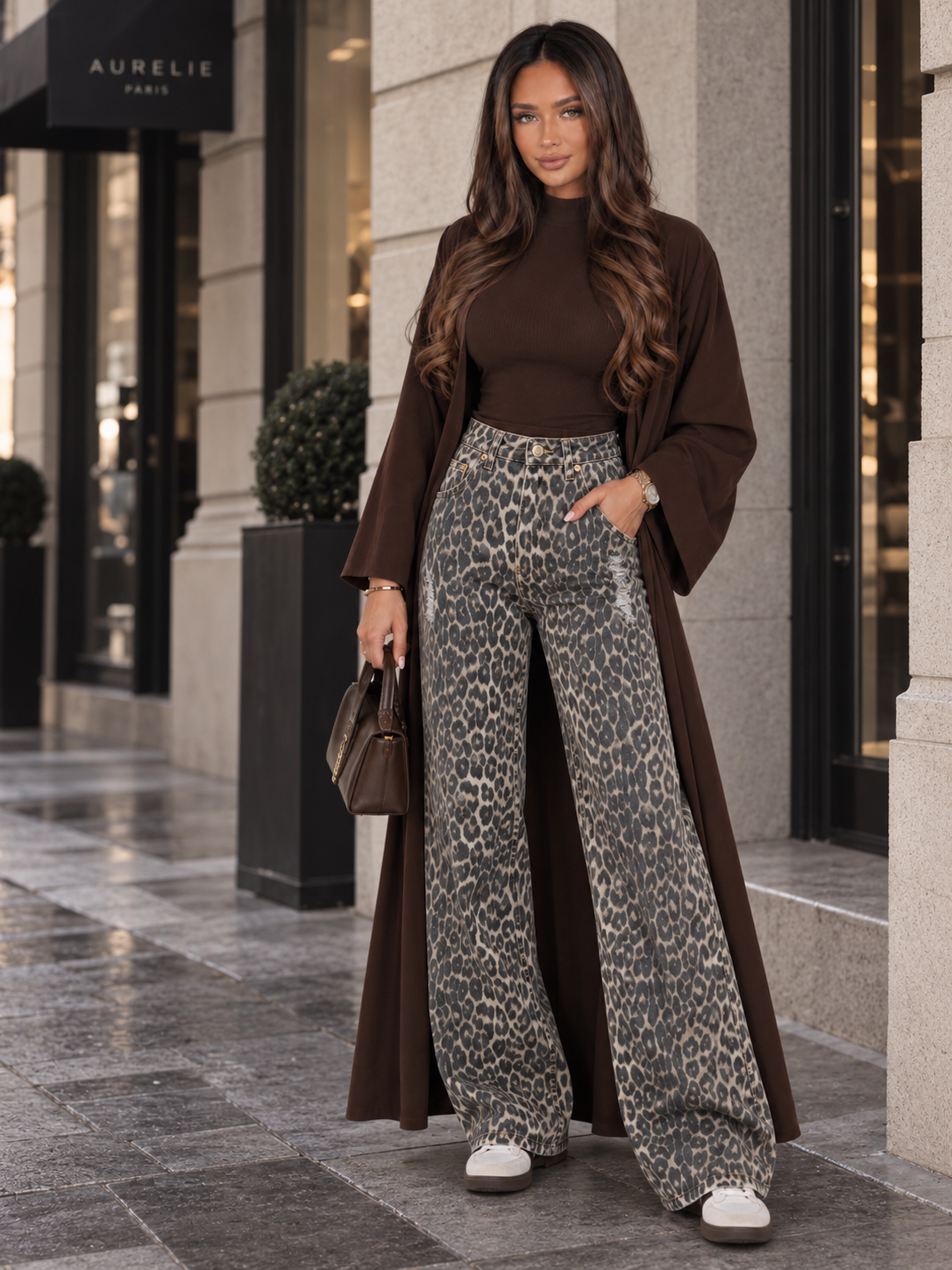 Savannah Leopard Jeans