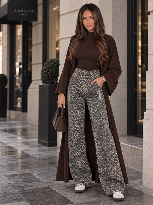 Savannah Leopard Jeans
