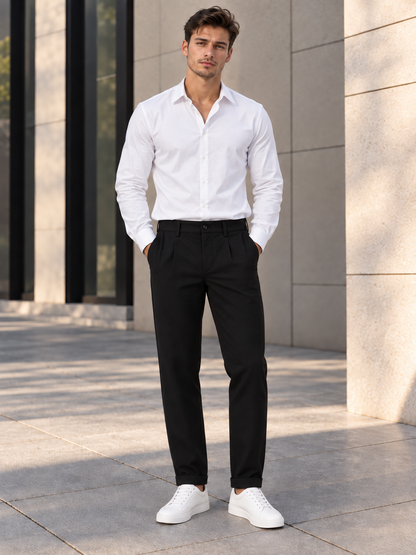 Piano  Fabric Trousers - Black